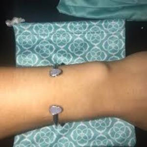 Kendra Scott Silver and Lilac Bracelet
